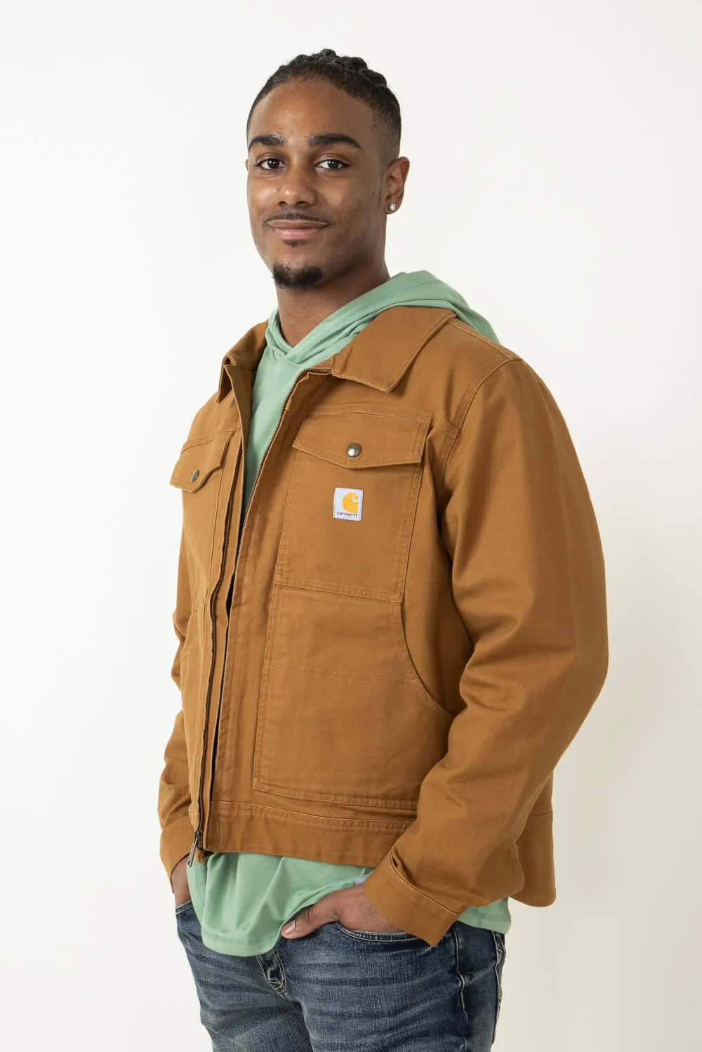 Carhartt Rugged Flex Relaxed Fit Duck Jacket for Men in Brown | 105748-BRN sold by Glik’s product image thumbnail 4
