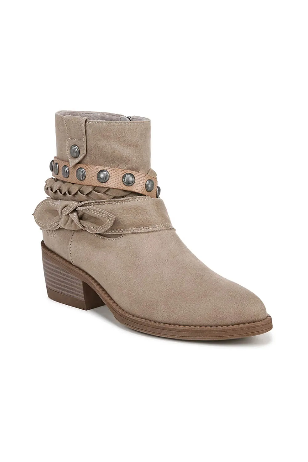 Blowfish Malibu Rally Western Booties for Women in Mushroom | J1705M1 sold by Glik’s