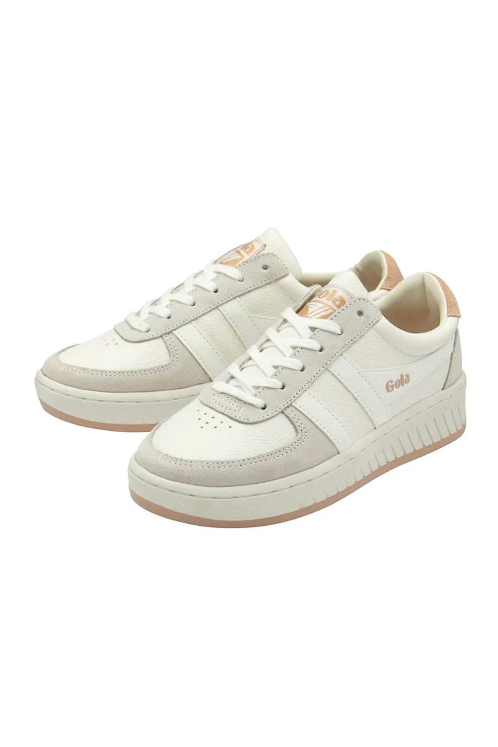 Gola Classics Grandslam ‘88 Sneakers for Women in White/Pearl Pink | CLB513-WHITE/PINK sold by Glik’s