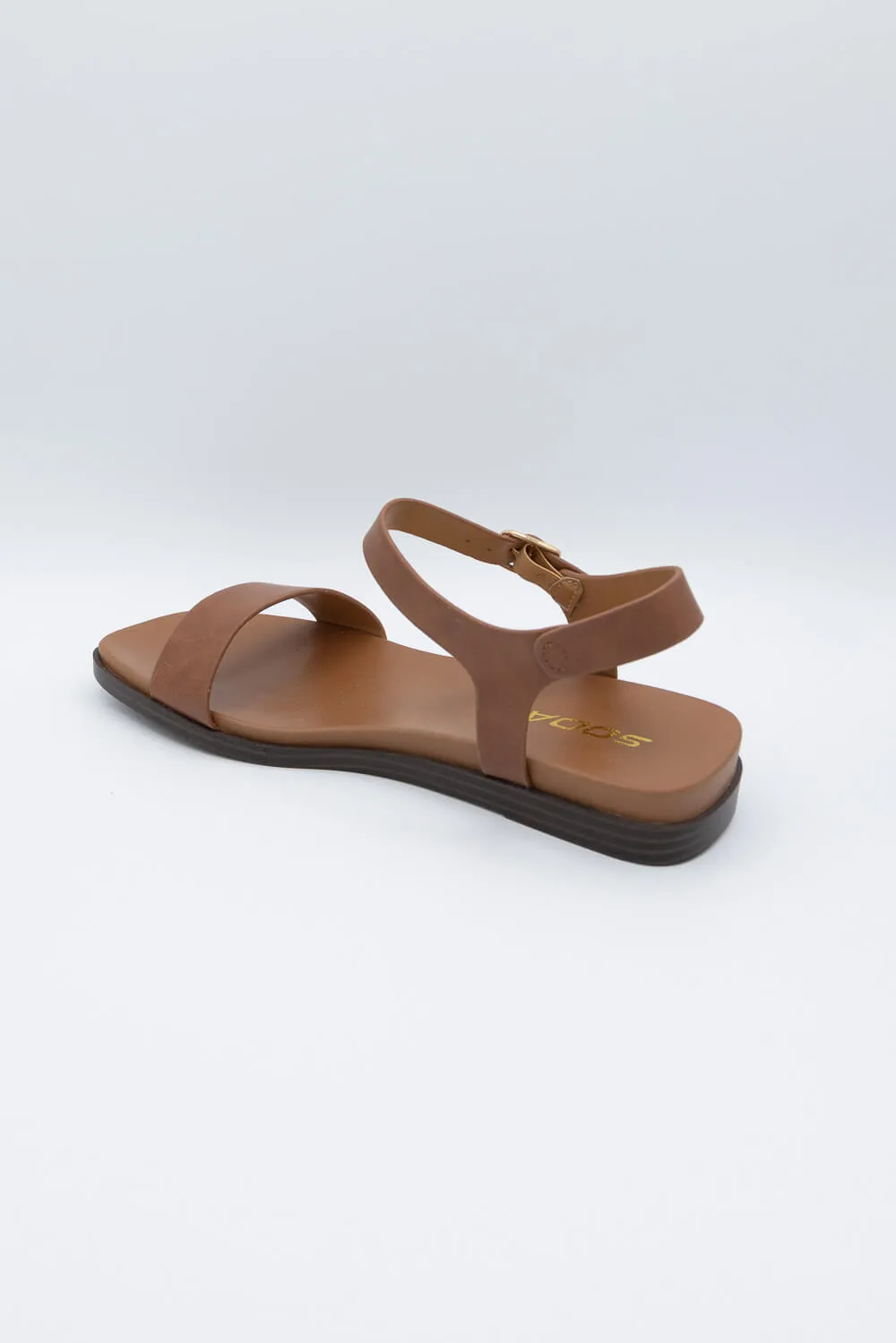Soda Riddle Band Square Toe Sandals for Women in Tan | RIDDLE-S TAN sold by Glik’s product image thumbnail 3