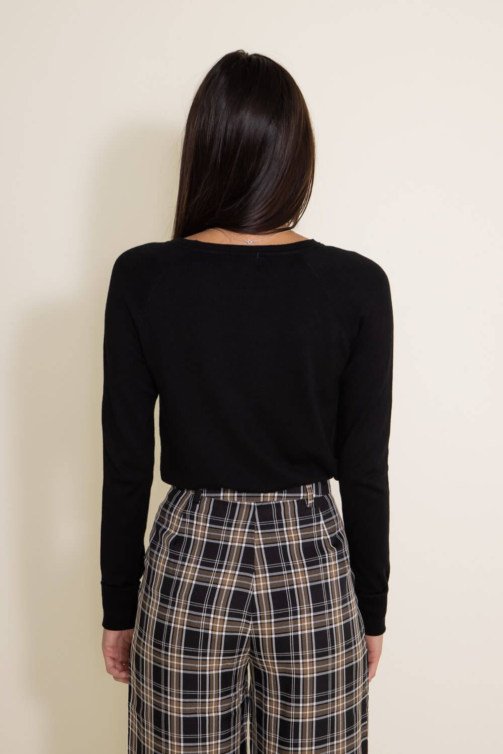 Basic Long Sleeve Top for Women in Black | 63670-BLACK sold by Glik’s product image thumbnail 2