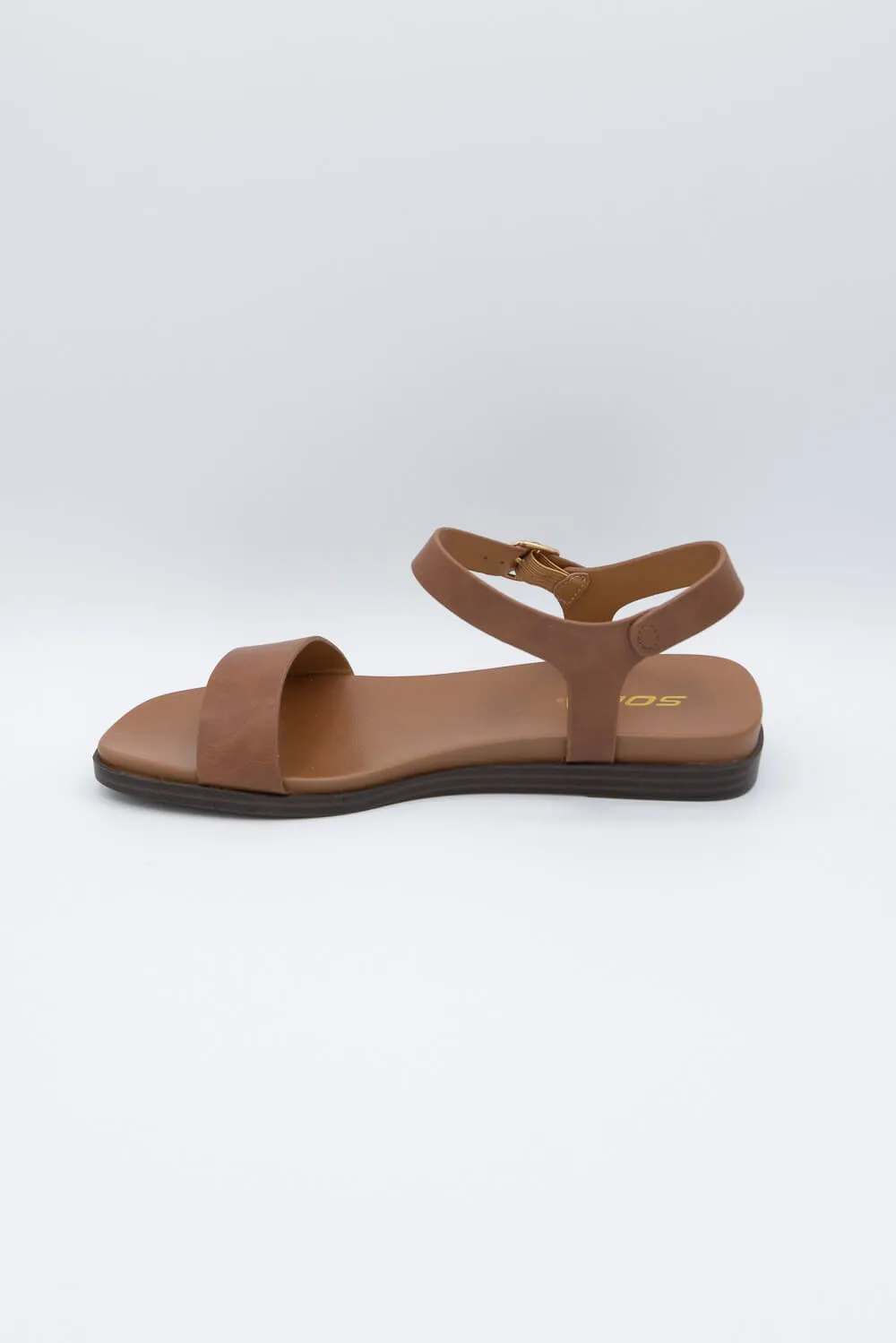 Soda Riddle Band Square Toe Sandals for Women in Tan | RIDDLE-S TAN sold by Glik’s product image thumbnail 4