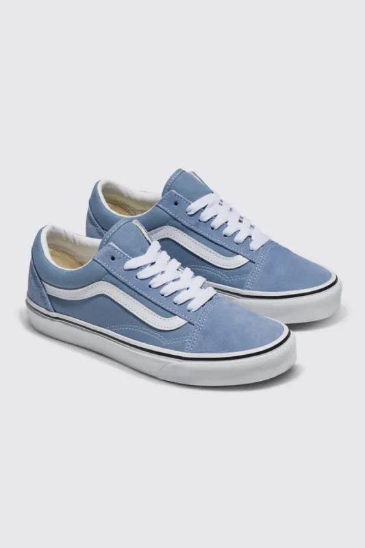 Vans Old Skool Sneakers for Women in Dusty Blue | VN0007NTDSB sold by Glik’s