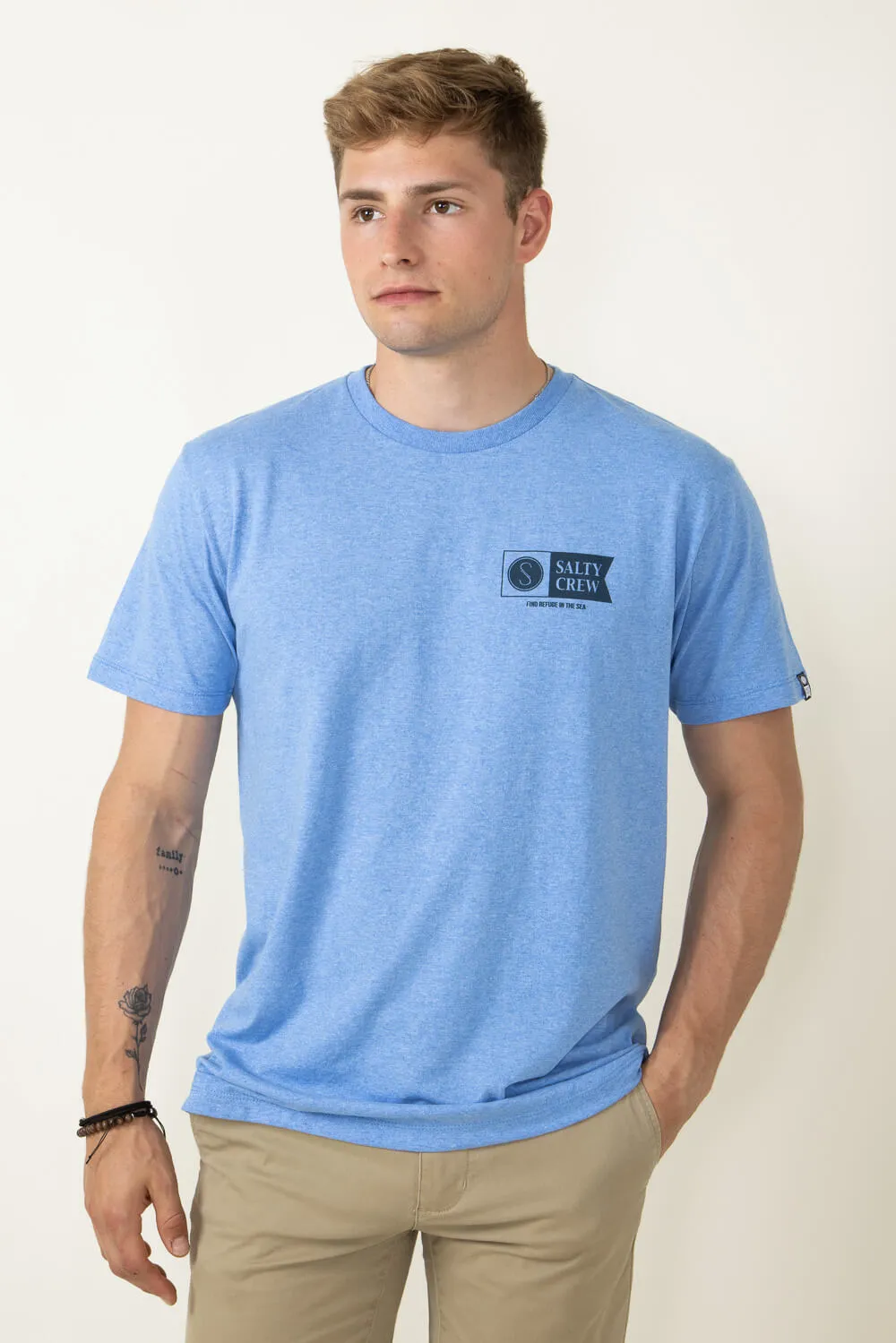 Salty Crew Alpha T-Shirt for Men in Blue | 20035226 sold by Glik’s product image thumbnail 2