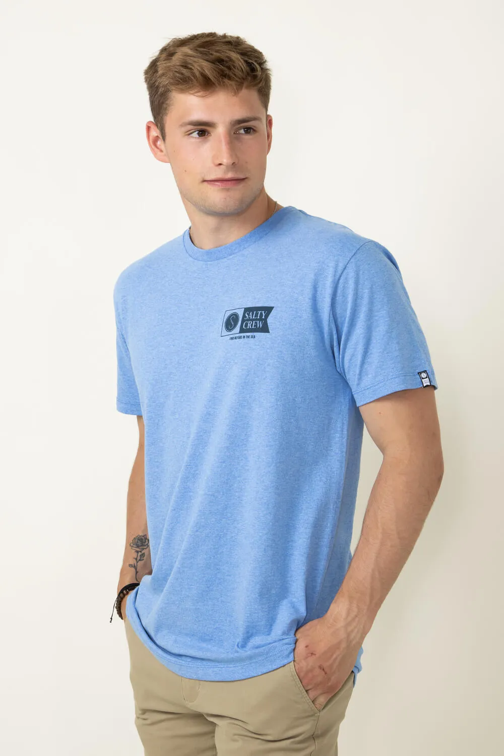 Salty Crew Alpha T-Shirt for Men in Blue | 20035226 sold by Glik’s product image thumbnail 3