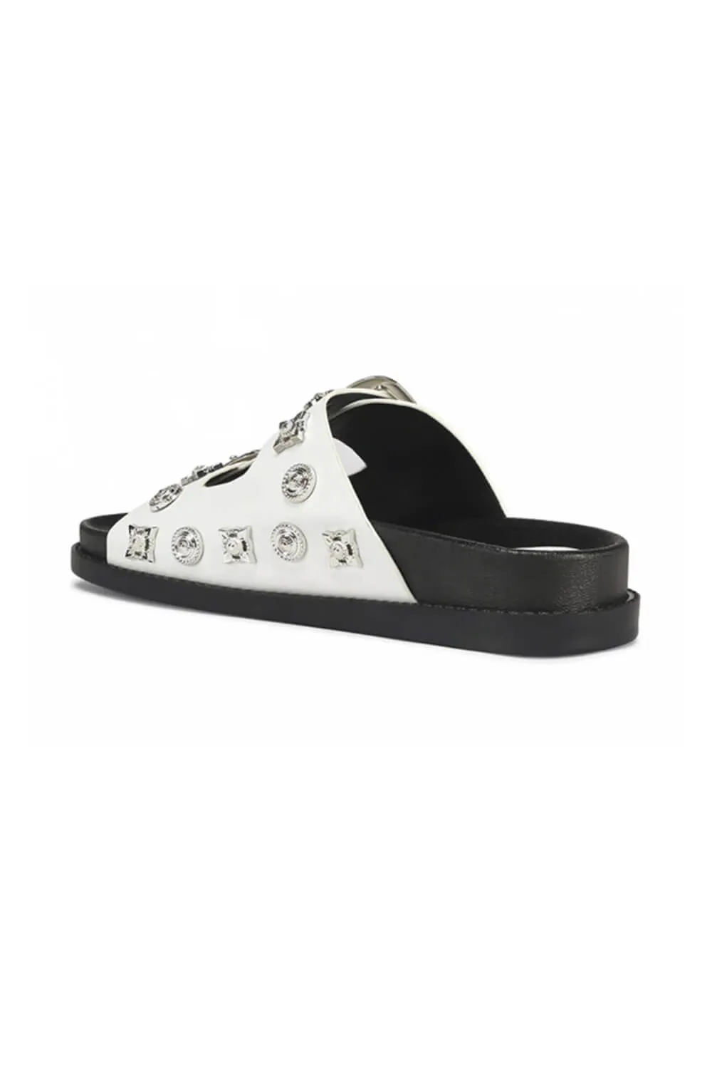 Azalea Wang Bocaraton Gem Slides for Women in White | BOCARATON-WHITE sold by Glik’s product image thumbnail 4