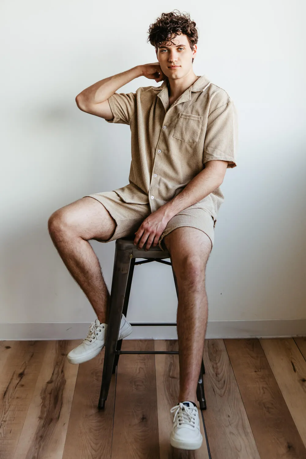 Corduroy Button Up Shirt for Men in Tan | SW35-FW3-TAN sold by Glik’s