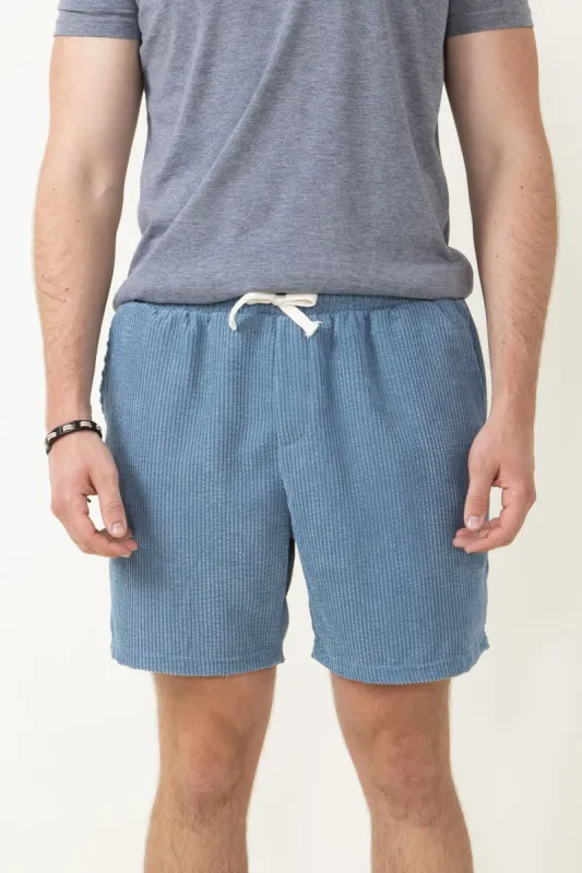 Corduroy Shorts for Men in Sky Blue | SB56-FW3-SKYBLUE sold by Glik’s