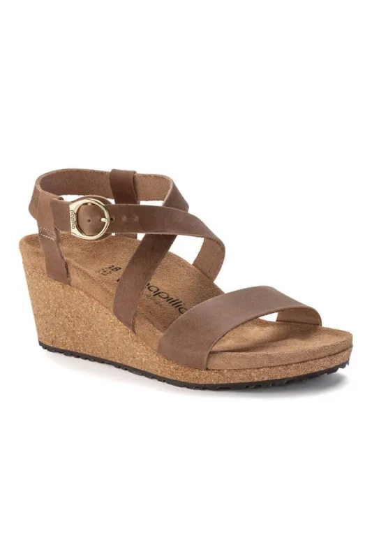 Papillio by Birkenstock Sibyl Wedges for Women in Brown | 1023523 sold by Glik’s