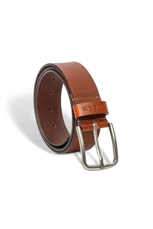 Smooth Leather Belt for Men in Cognac | 78002-COGNAC sold by Glik’s