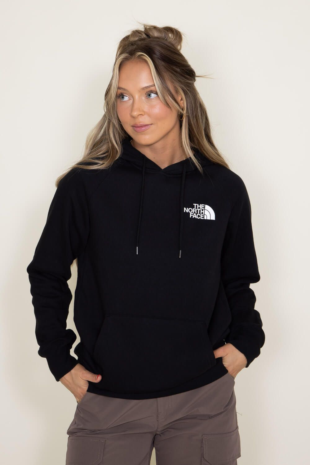 The North Face Box NSE Hoodie for Women in Black Ombre | NF0A7UON-A68 sold by Glik’s product image thumbnail 2