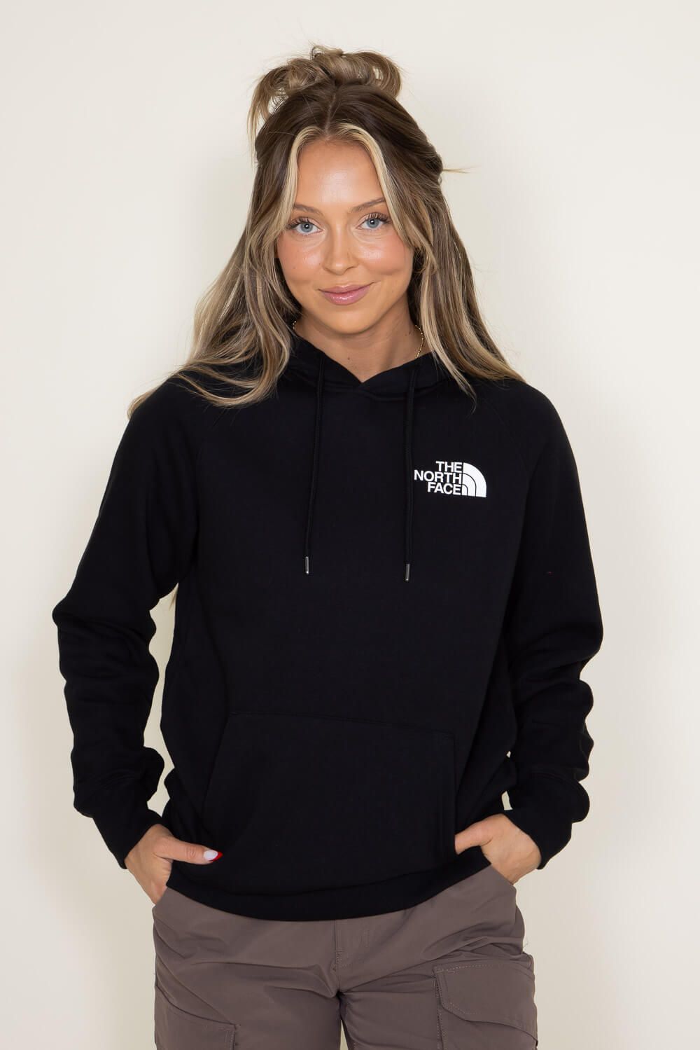 The North Face Box NSE Hoodie for Women in Black Ombre | NF0A7UON-A68 sold by Glik’s product image thumbnail 4
