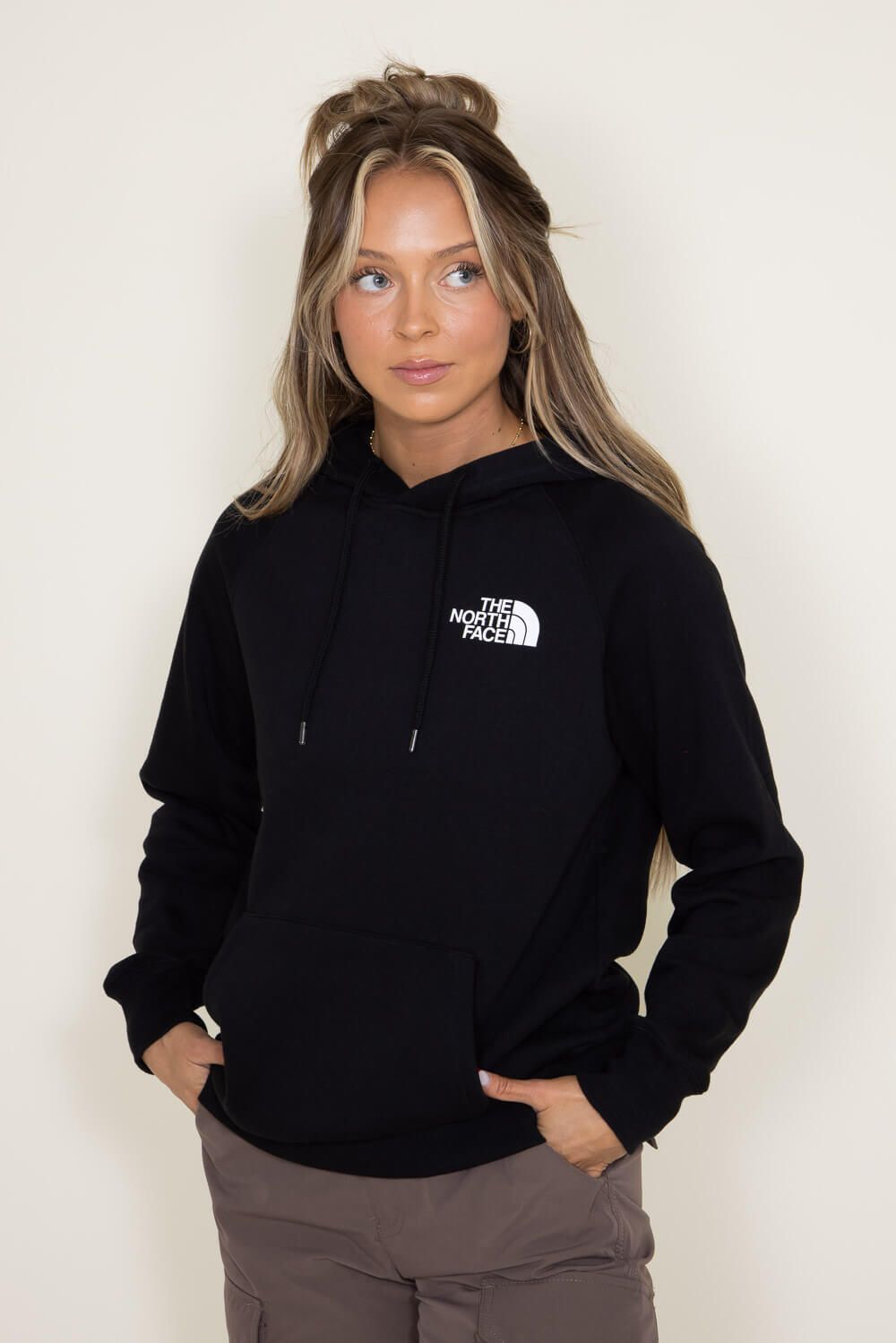 The North Face Box NSE Hoodie for Women in Black Ombre | NF0A7UON-A68 sold by Glik’s product image thumbnail 5
