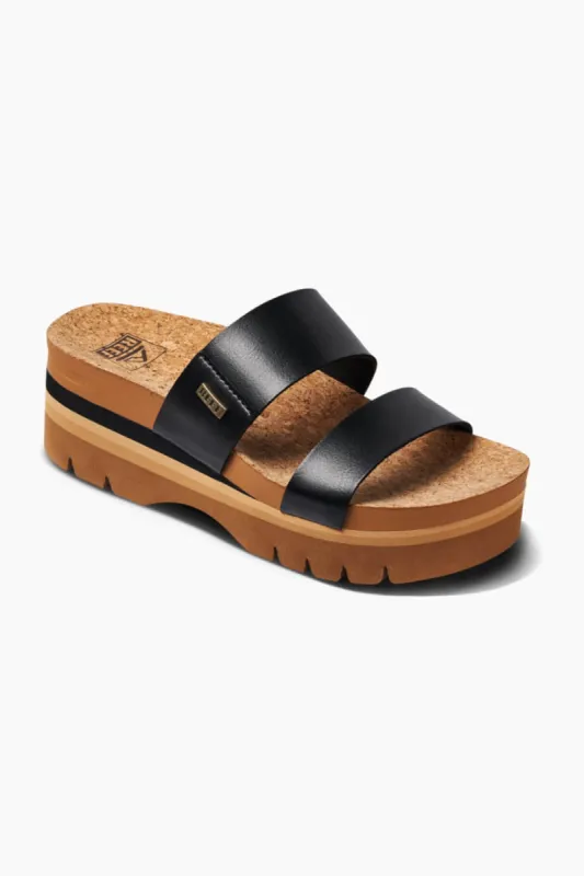 Reef Cushion Vista Higher Sandals for Women in Black | CJ0654 sold by Glik’s