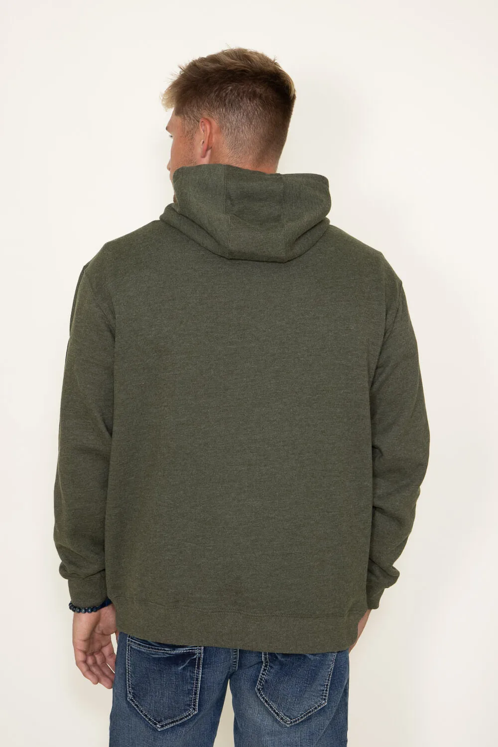 Ariat Logo Hoodie for Men in Green | 10046165-OLIVE sold by Glik’s product image thumbnail 3