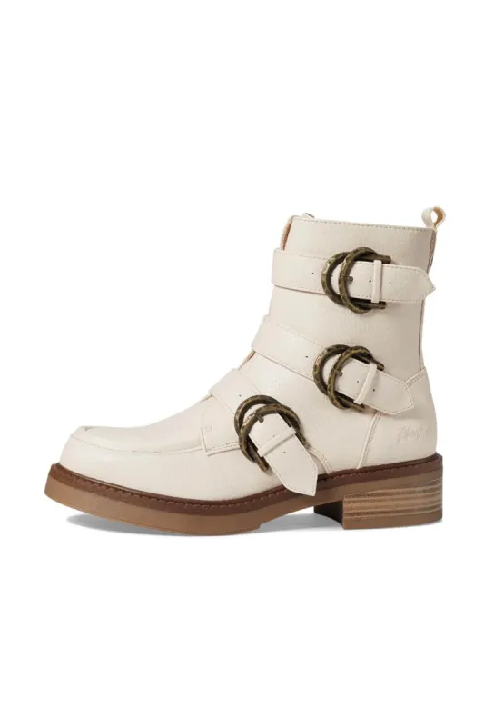 Blowfish Malibu Vigor Buckle Booties for Women in White | BF-10362-145 sold by Glik’s