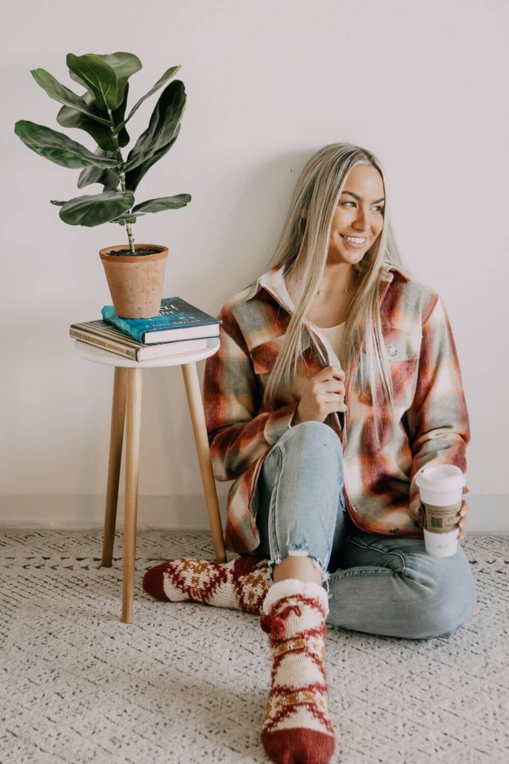 Thread & Supply Chandler Plaid Shacket for Women in Pink | J7711PGK-SUNSET PLAID sold by Glik’s product image thumbnail 2