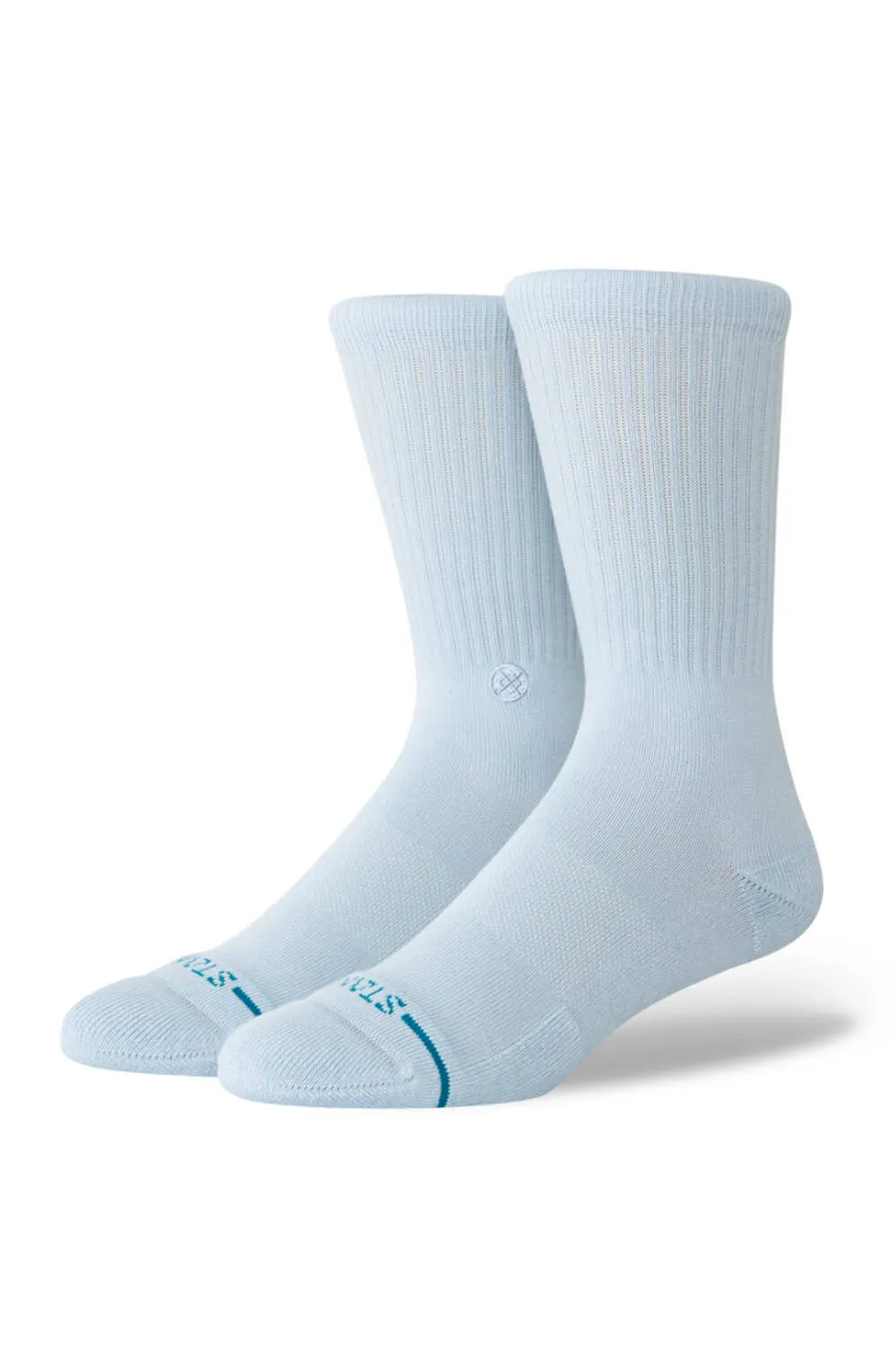 Stance Icon Crew Socks for Men in Ice Blue | M311D14ICO-ICB sold by Glik’s