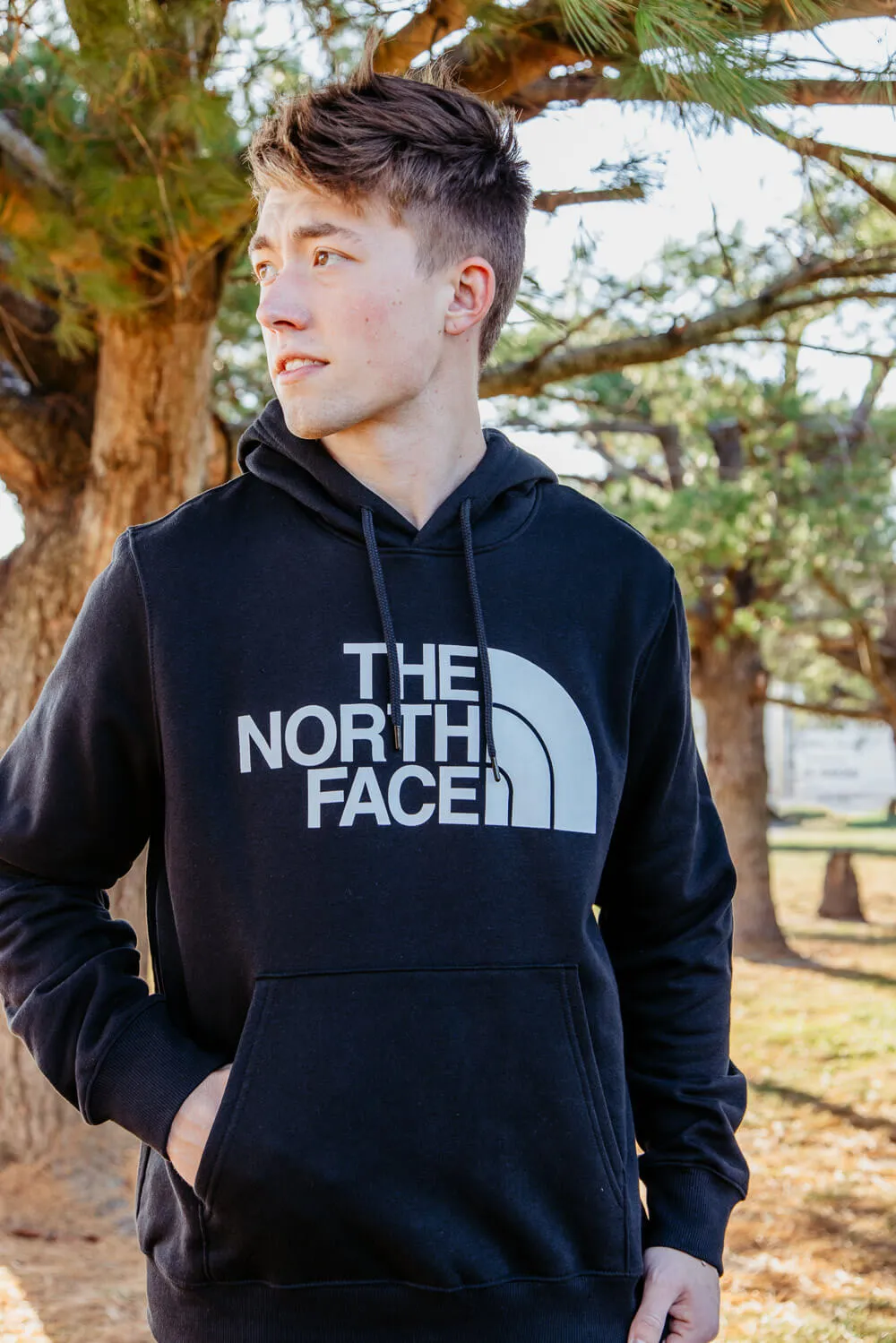 The North Face Half Dome Hoodie for Men in Black | NF0A7UNL-KY4 BLK sold by Glik’s