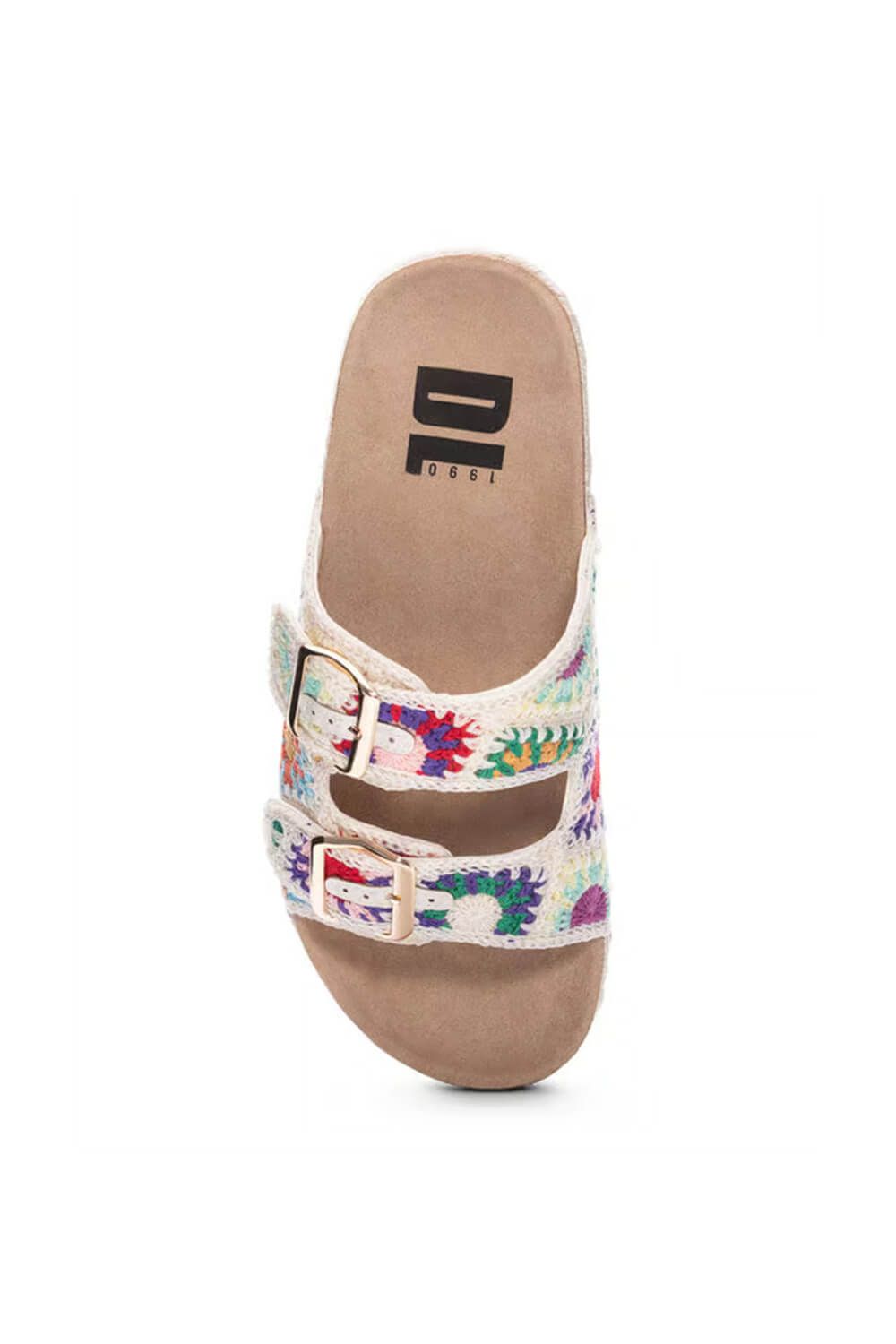 Dirty Laundry Timeless Two Band Crochet Sandals for Women in Multi | TIMELESS-NAT MULTI sold by Glik’s product image thumbnail 4