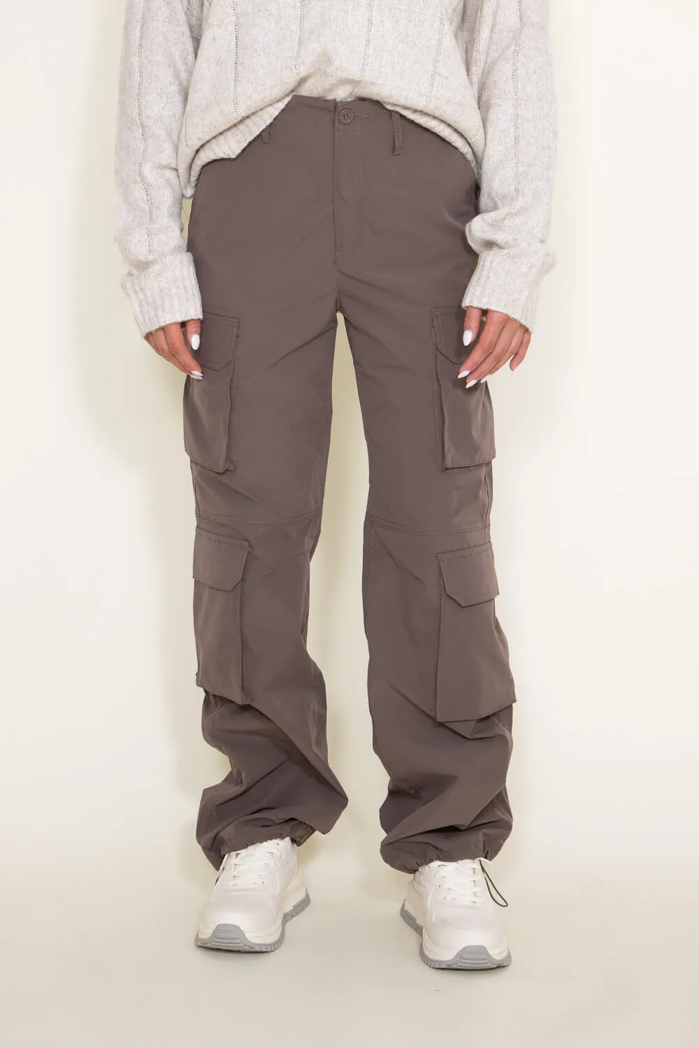 Love Tree Baggy Cargo Pants for Women in Brown | 6870PN-TRUFFLE sold by Glik’s product image thumbnail 5