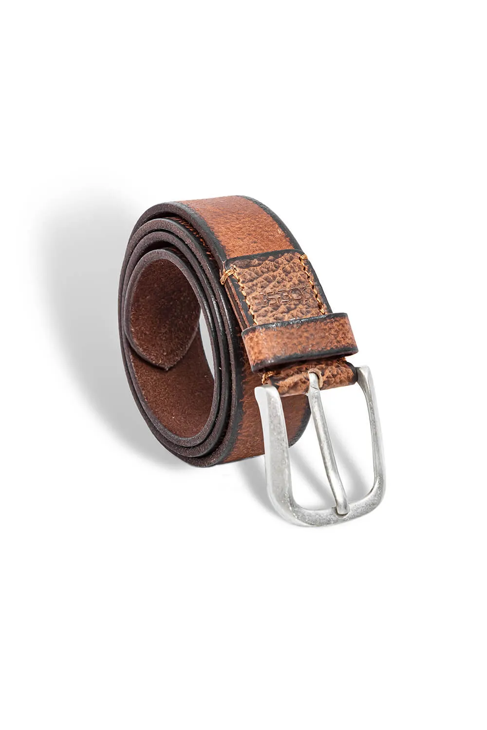 Leather Belt for Men in Cognac | 52101-COGNAC sold by Glik’s product image thumbnail 3