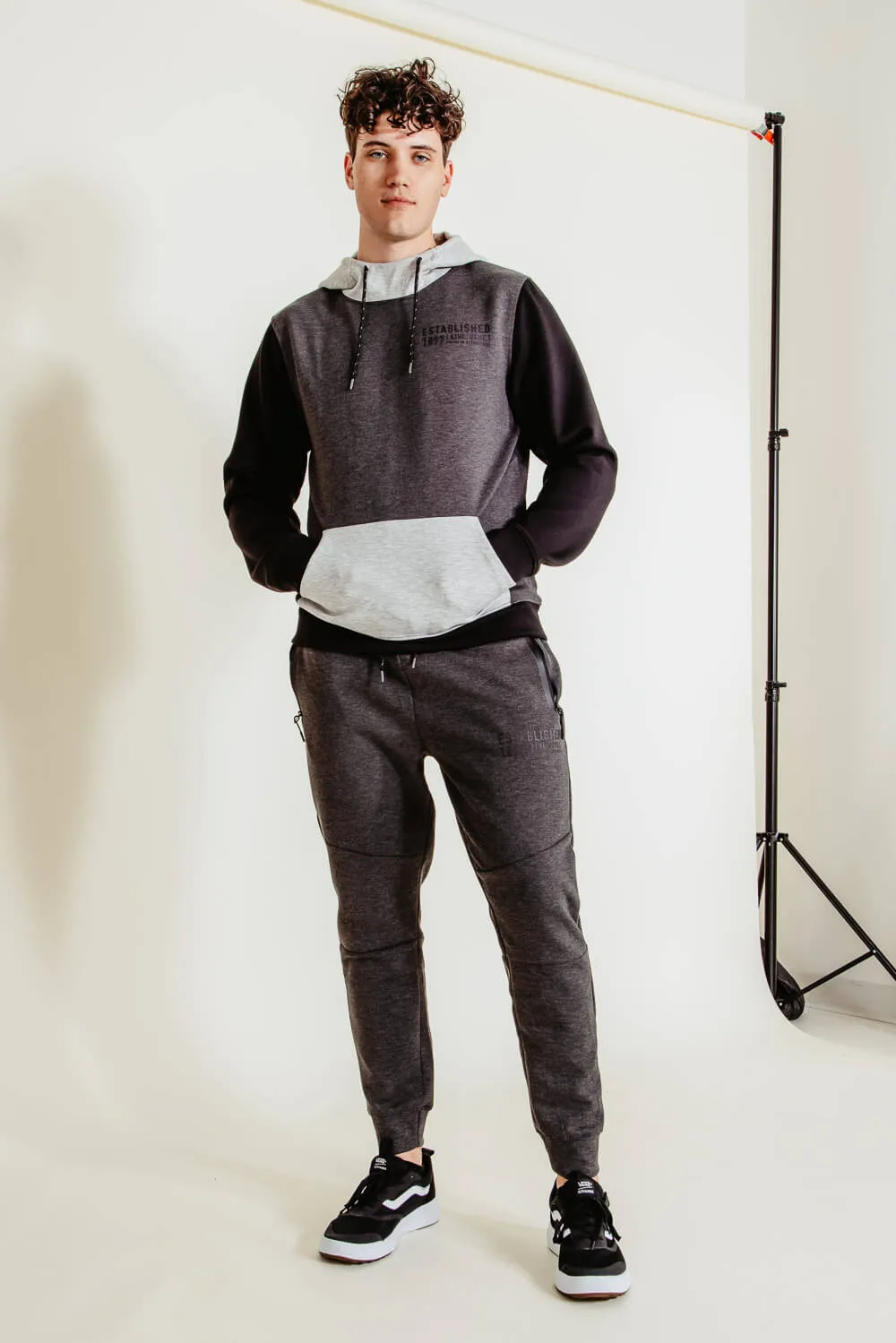 1897 Active InterTech Joggers for Men in Charcoal Heather | CFMG125F-CHH sold by Glik’s product image thumbnail 2