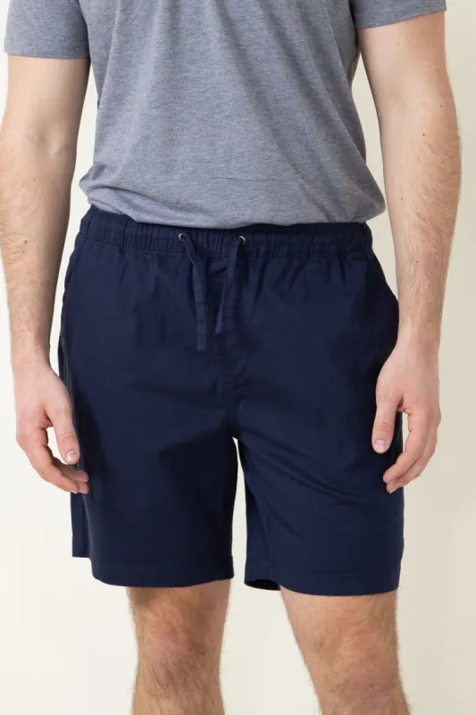 Stretch Pull On Shorts for Men in Navy Blue | MR-S22-01-NAVY sold by Glik’s