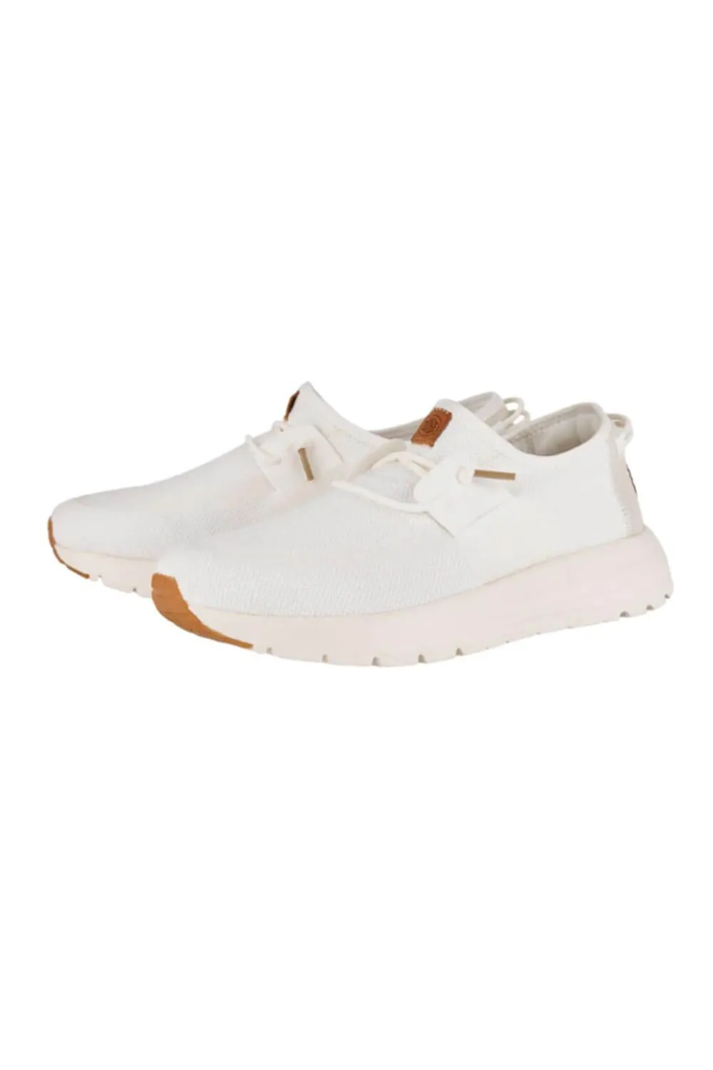 HEYDUDE Men’s Sirocco Neutrals Shoes in White | 41292-143 sold by Glik’s