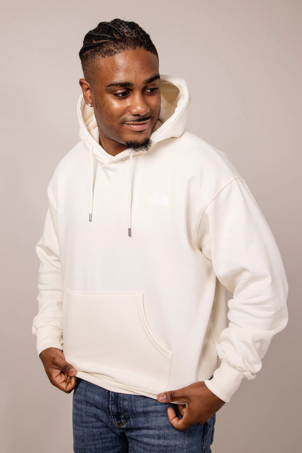 The North Face Evolution Vintage Hoodie for Men in White Dune | NF0A84GE-QLI-WHT sold by Glik’s