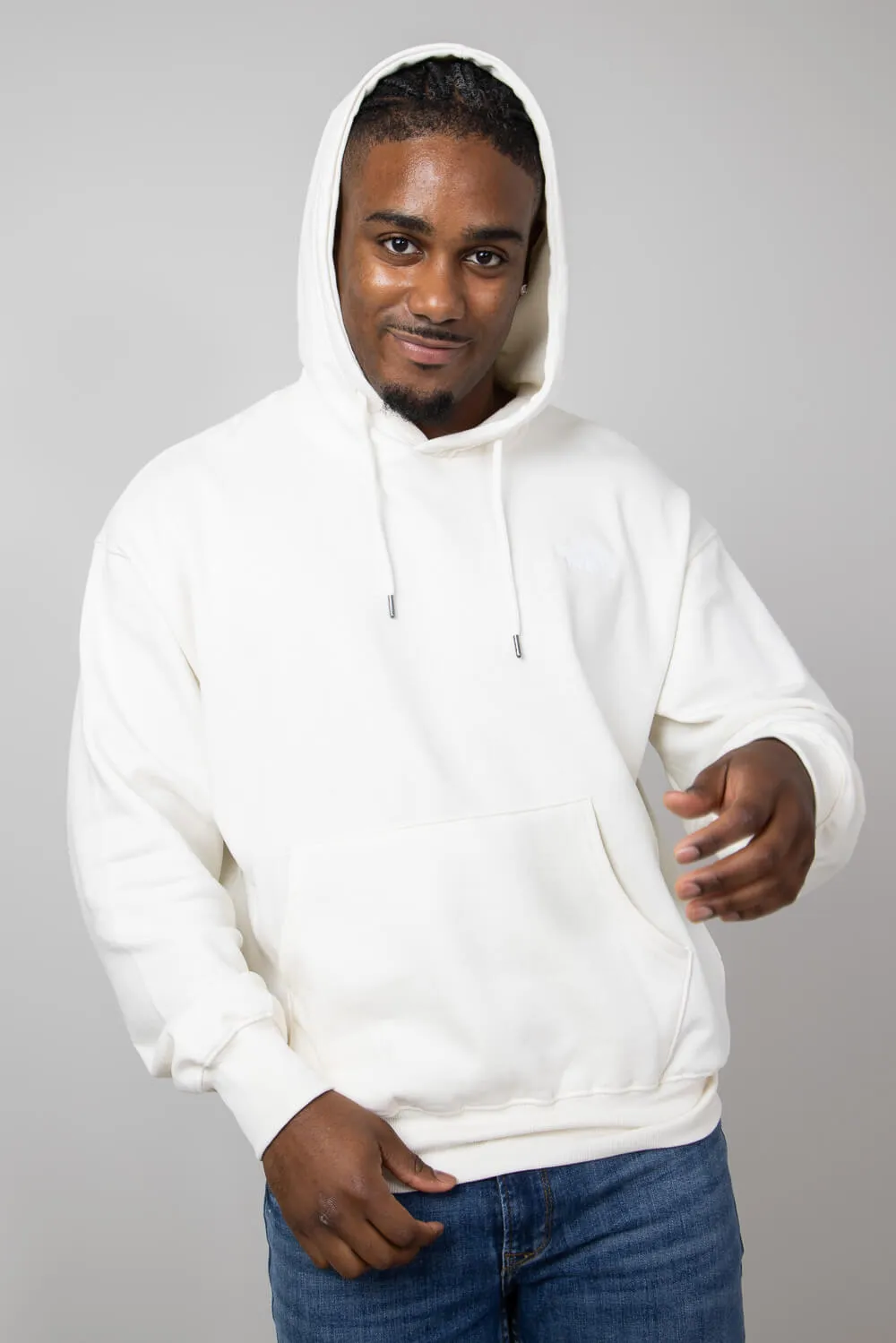 The North Face Evolution Vintage Hoodie for Men in White Dune | NF0A84GE-QLI-WHT sold by Glik’s product image thumbnail 4