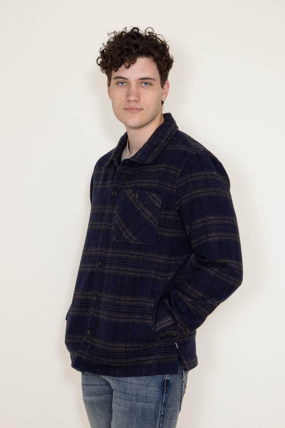 Union Blanket Flannel Jacket for Men in Blue | H37000R-NOCTURNE sold by Glik’s product image thumbnail 3