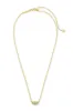 Kendra Scott Grayson Gold Crystal Pendant Necklace in White Crystal | 4217719676 sold by Glik’s