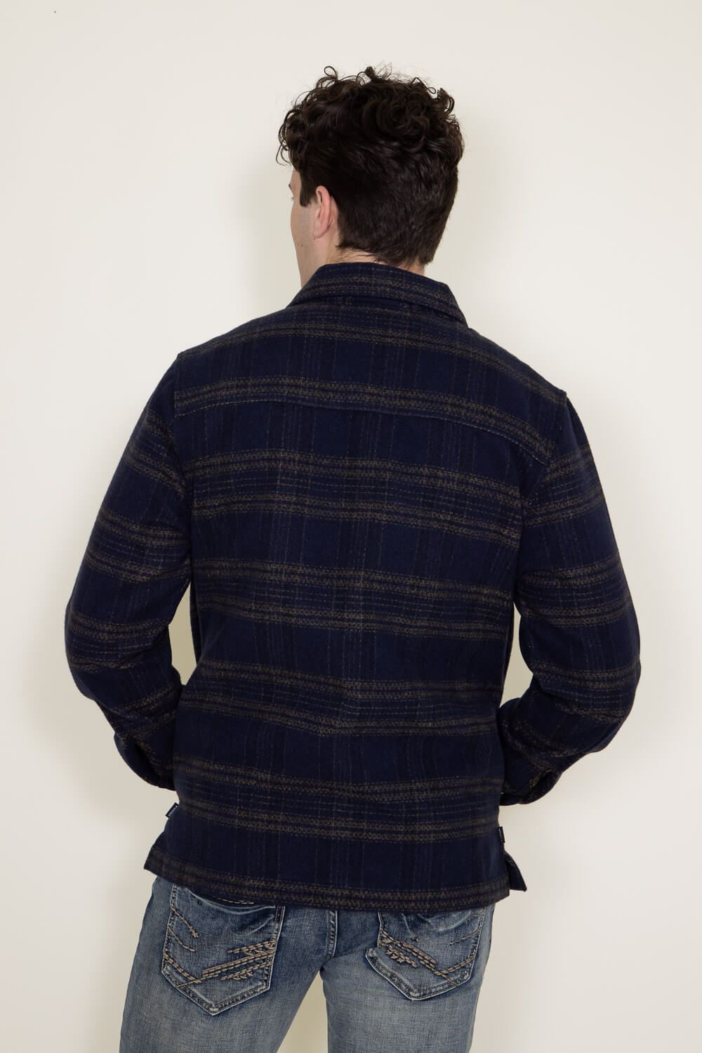 Union Blanket Flannel Jacket for Men in Blue | H37000R-NOCTURNE sold by Glik’s product image thumbnail 2