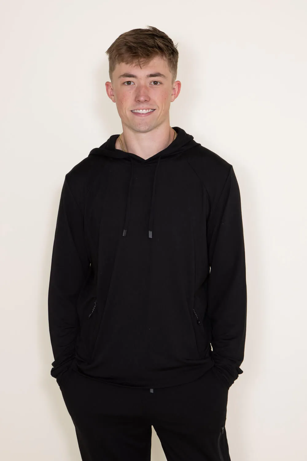 1897 Active Every Day Performance Hoodie for Men in Black | MJ850-BLACK sold by Glik’s product image thumbnail 2