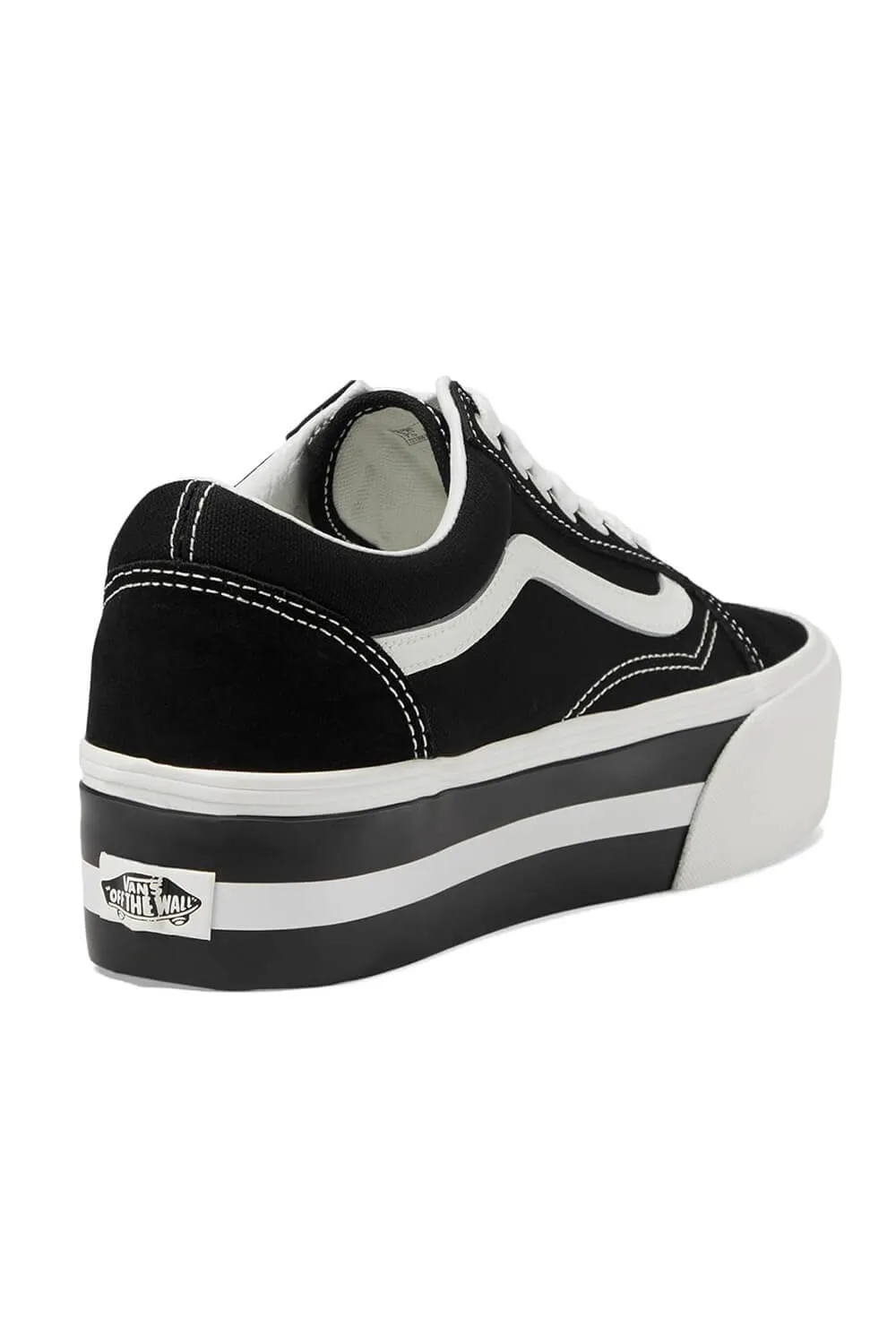 Vans Old Skool Stackform Sneakers for Women in Black/White | VN0009PZBZW sold by Glik’s product image thumbnail 4