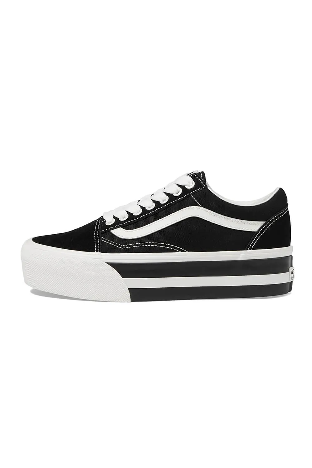 Vans Old Skool Stackform Sneakers for Women in Black/White | VN0009PZBZW sold by Glik’s product image thumbnail 2