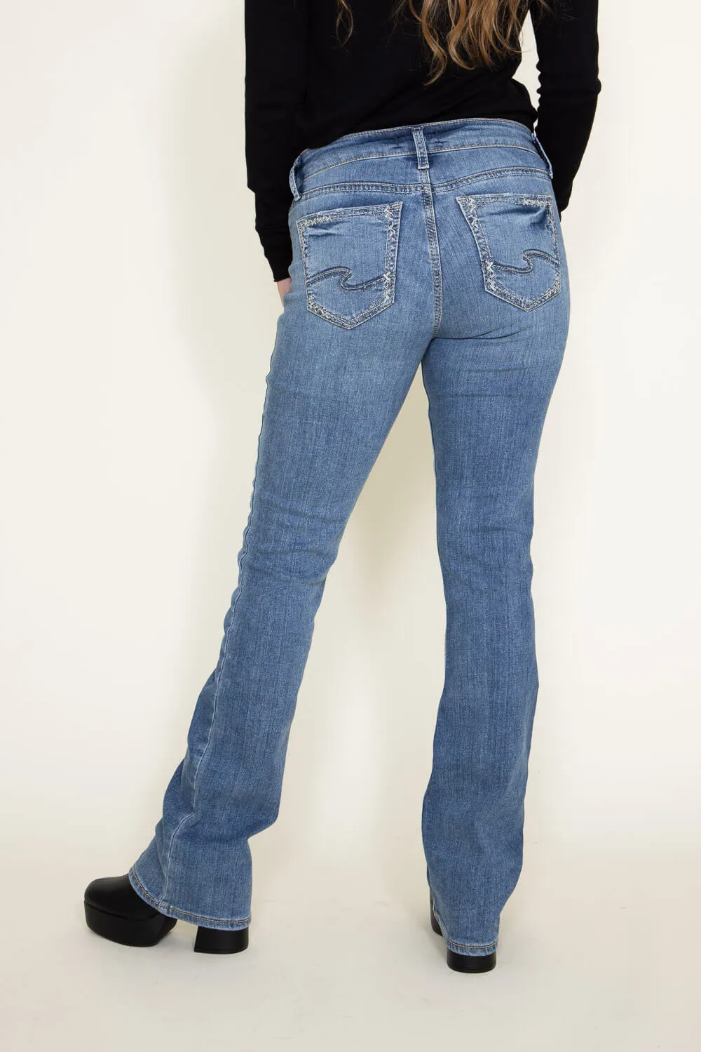 Silver Jeans Suki Bootcut Medium Wash 33” Jeans for Women | L93719EKC328 sold by Glik’s product image thumbnail 5