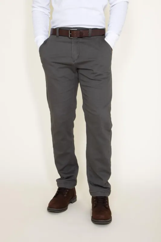 Union Lounge Chino Pants for Men in Grey  | H3544Y2-FLINT sold by Glik’s