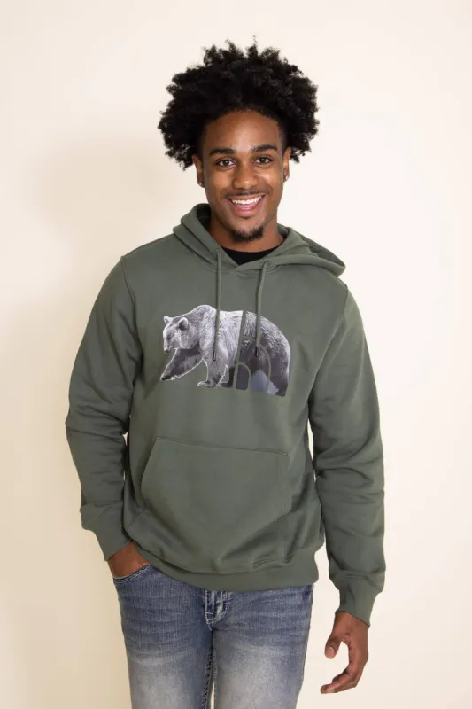 The North Face Bear Hoodie for Men in Green | NF0A7UNM-WTQ THYME sold by Glik’s