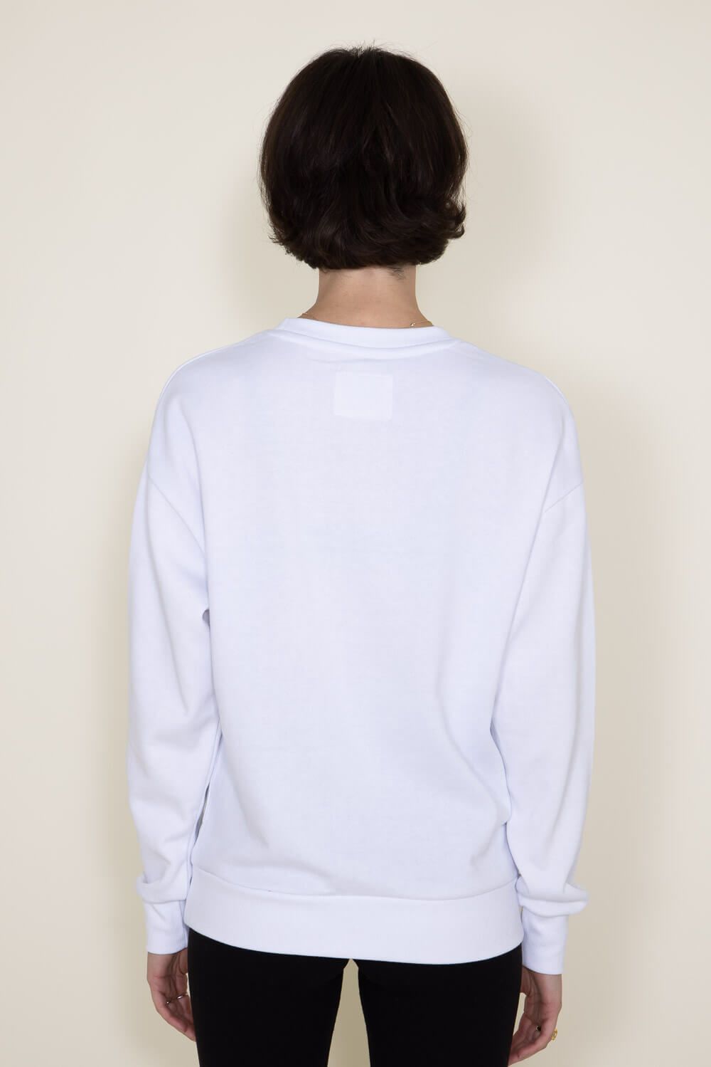 1897 Active HO HO HO Embroidered Fleece Sweatshirt for Women in White | GT077-HOHOHO-WHT/RED sold by Glik’s product image thumbnail 3