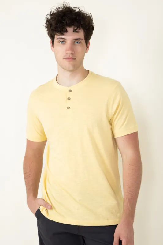 Weatherproof Vintage Henley Shirt for Men in Misted Yellow | S243659GK-MISTEDYELLOW sold by Glik’s