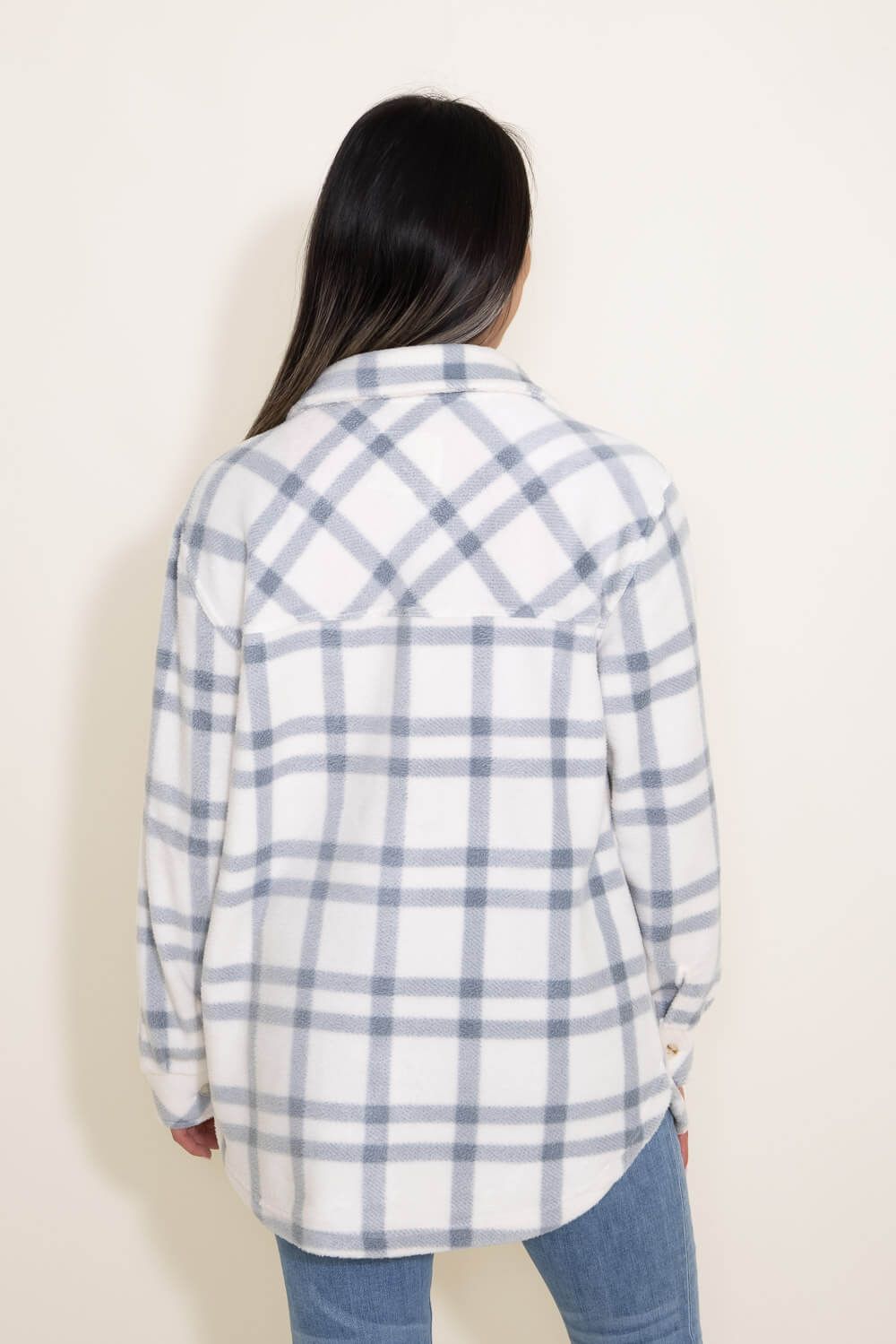 Thread & Supply Tullis Shacket for Women in Ivory | J7711PFKTS-GREYIVORY sold by Glik’s product image thumbnail 3