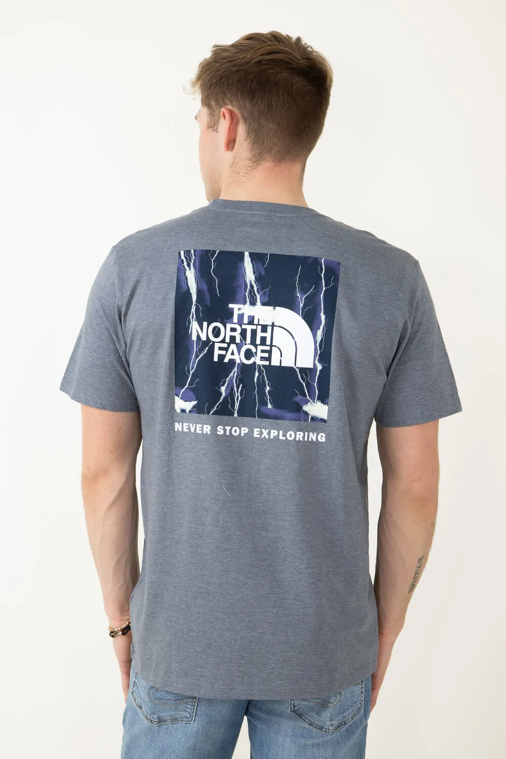 The North Face Box NSE T-Shirt for Men in Grey | NF0A812H-VI4 sold by Glik’s product image thumbnail 3