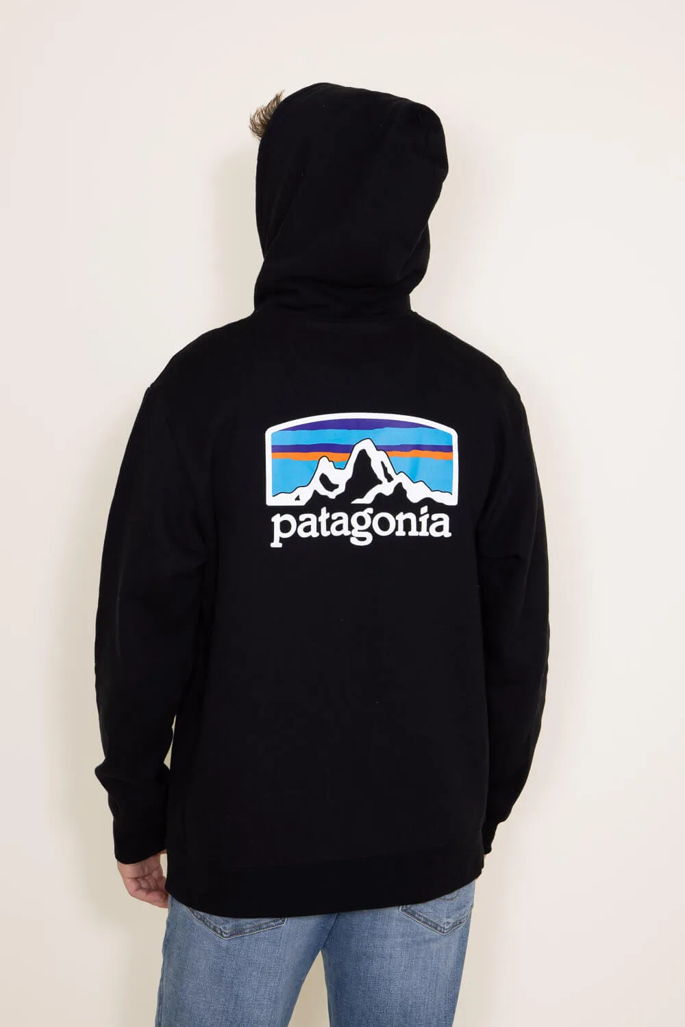 Patagonia Men’s Fitz Roy Horizon Uprisal Hoodie in Black | 39619-BLK sold by Glik’s product image thumbnail 4