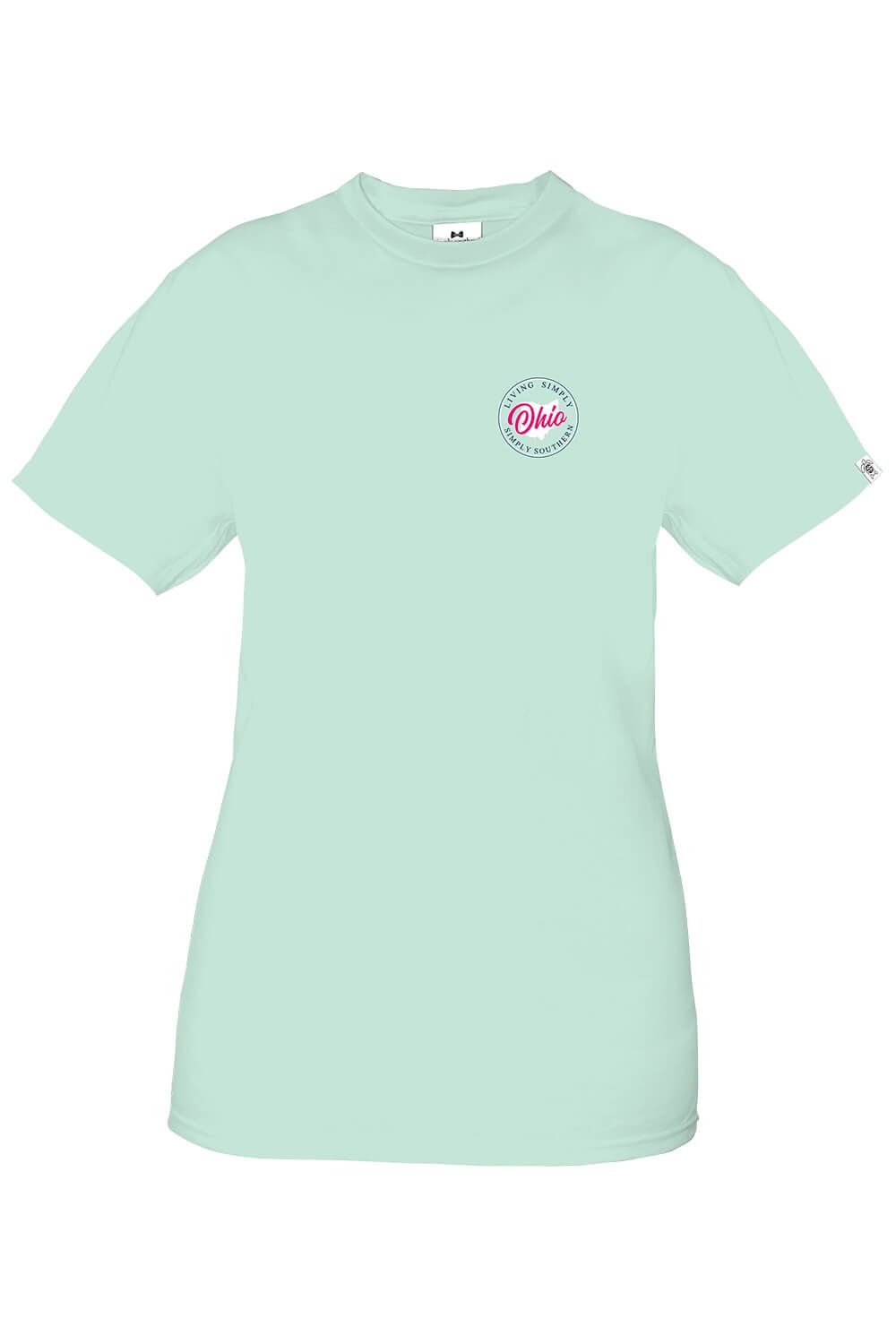 Simply Southern Ohio T-Shirt for Women in Breeze Blue | SS-STATES-OH-BREEZE sold by Glik’s product image thumbnail 2