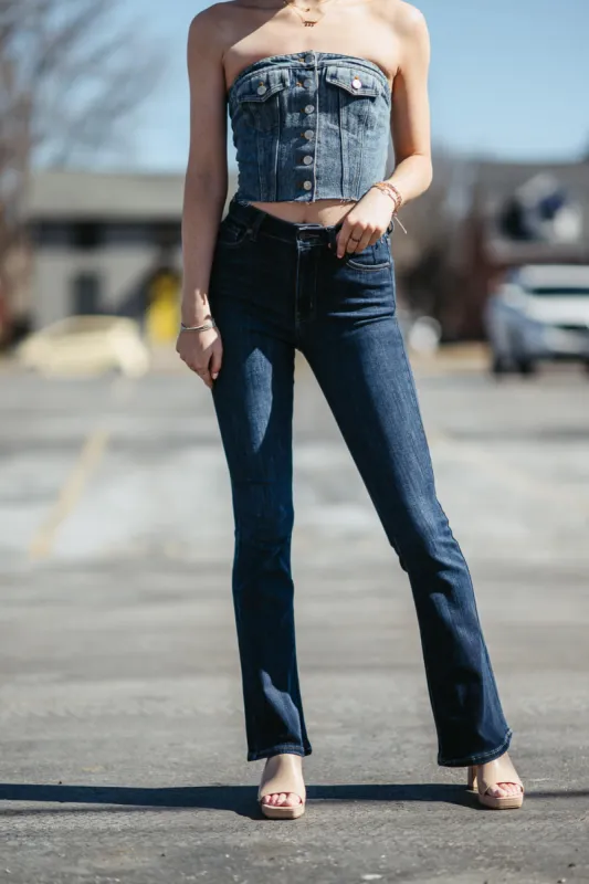 KanCan Ami High Rise Slim Bootcut Jeans for Women | KC70005D sold by Glik’s