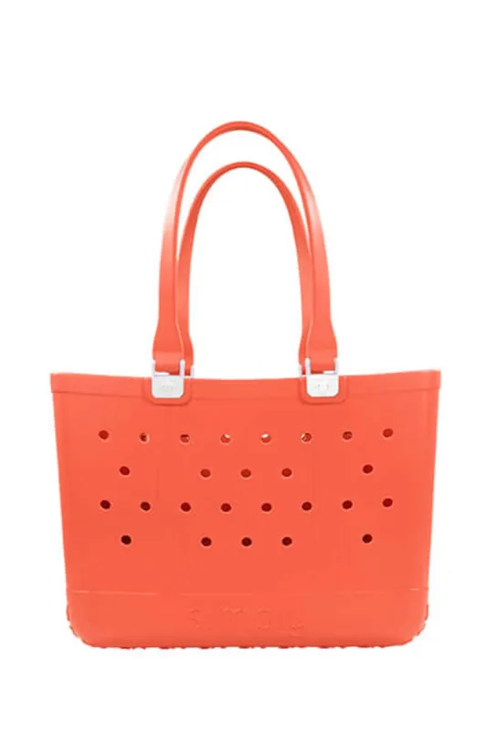 Simply Southern Large Waterproof Tote Bag in Orange | PP-0322-SIMPLYTOTE-LG-SLD-ORANGE sold by Glik’s