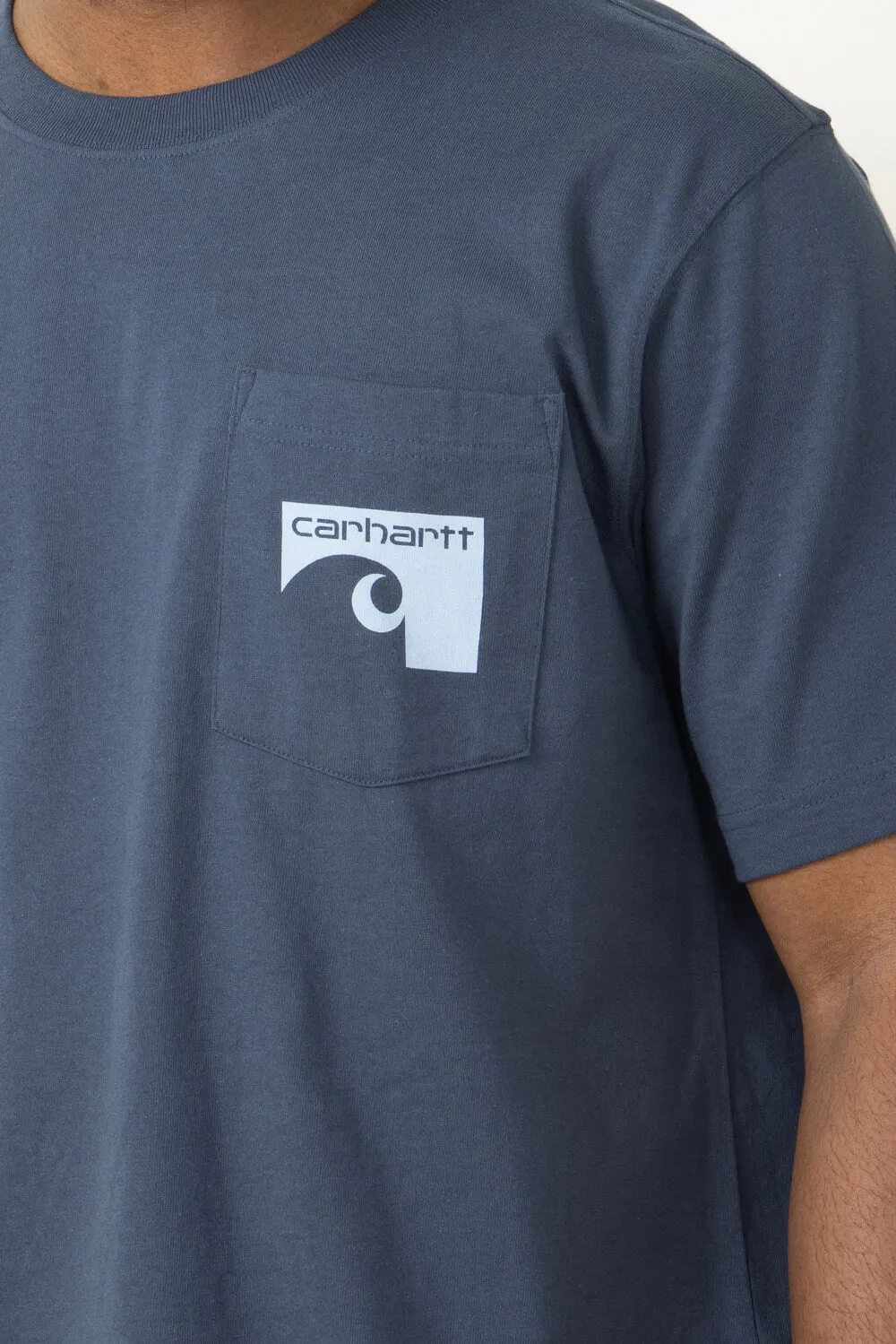 Carhartt Relaxed Fit Heavyweight Pocket 1889 T-Shirt for Men in Blue | 106148-BLS-BLUESTONE sold by Glik’s product image thumbnail 4