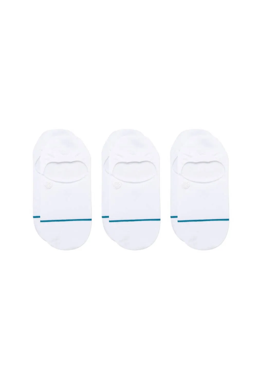 Stance Icon 3 Pack No Show Socks for Men in White | A145A23ICO-WHT sold by Glik’s